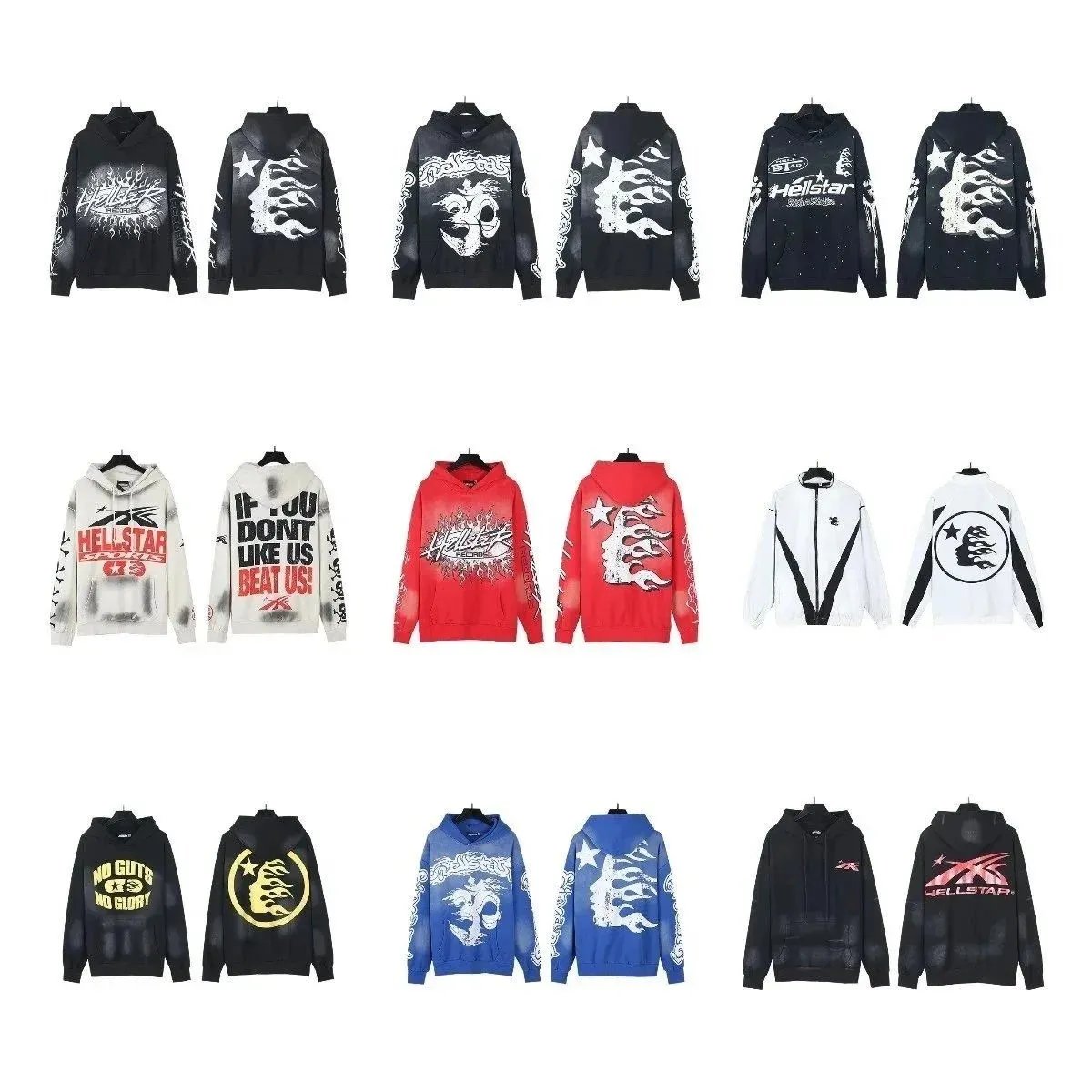 Hellstar Flame Skull Hoodie [3