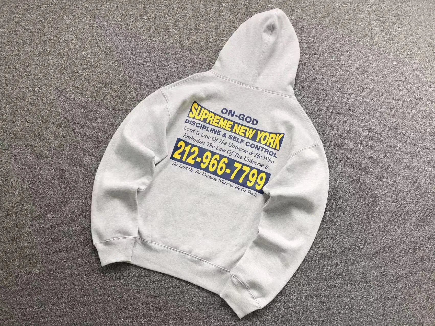 Supreme Hoodies & Sweatshirts Collegiate Number 8 Graphic Crewneck Sweatshirt — E574#gray