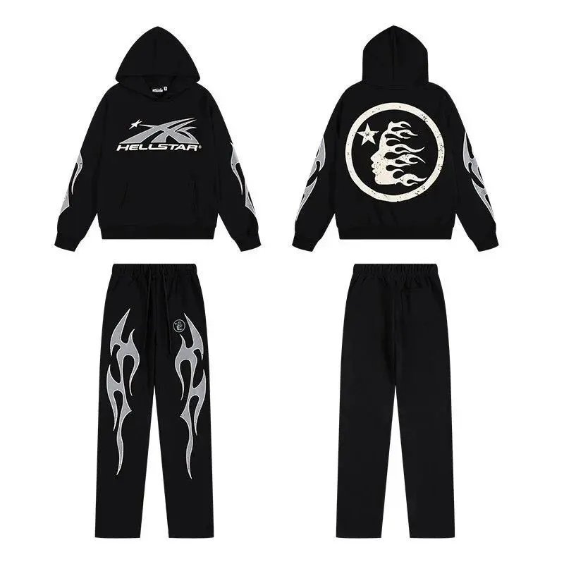 Hellstar Flame Hoodie & Pants 