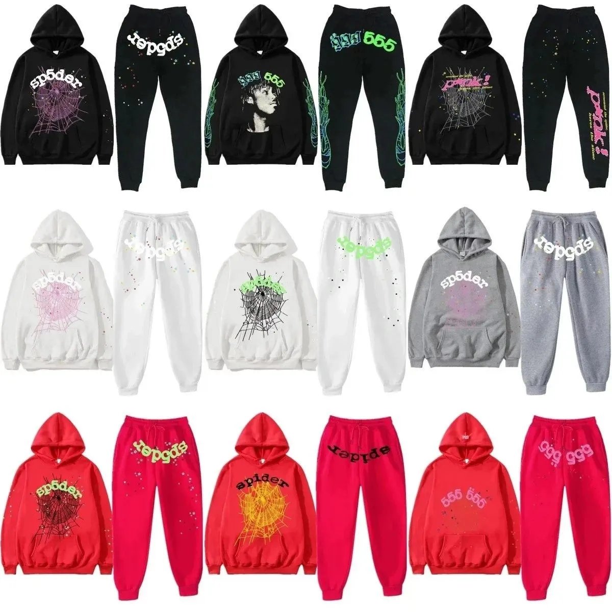 Sp5der Hoodie & Jogger Set [38