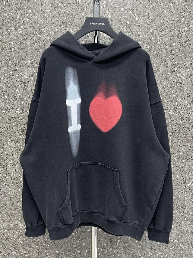Balenciaga X-Ray Heart Hoodie