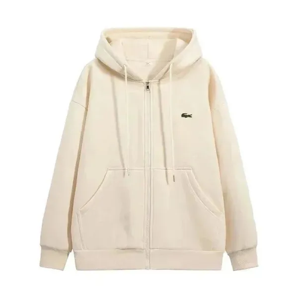 Lacoste Half-Zip Sweatshirt White - 4