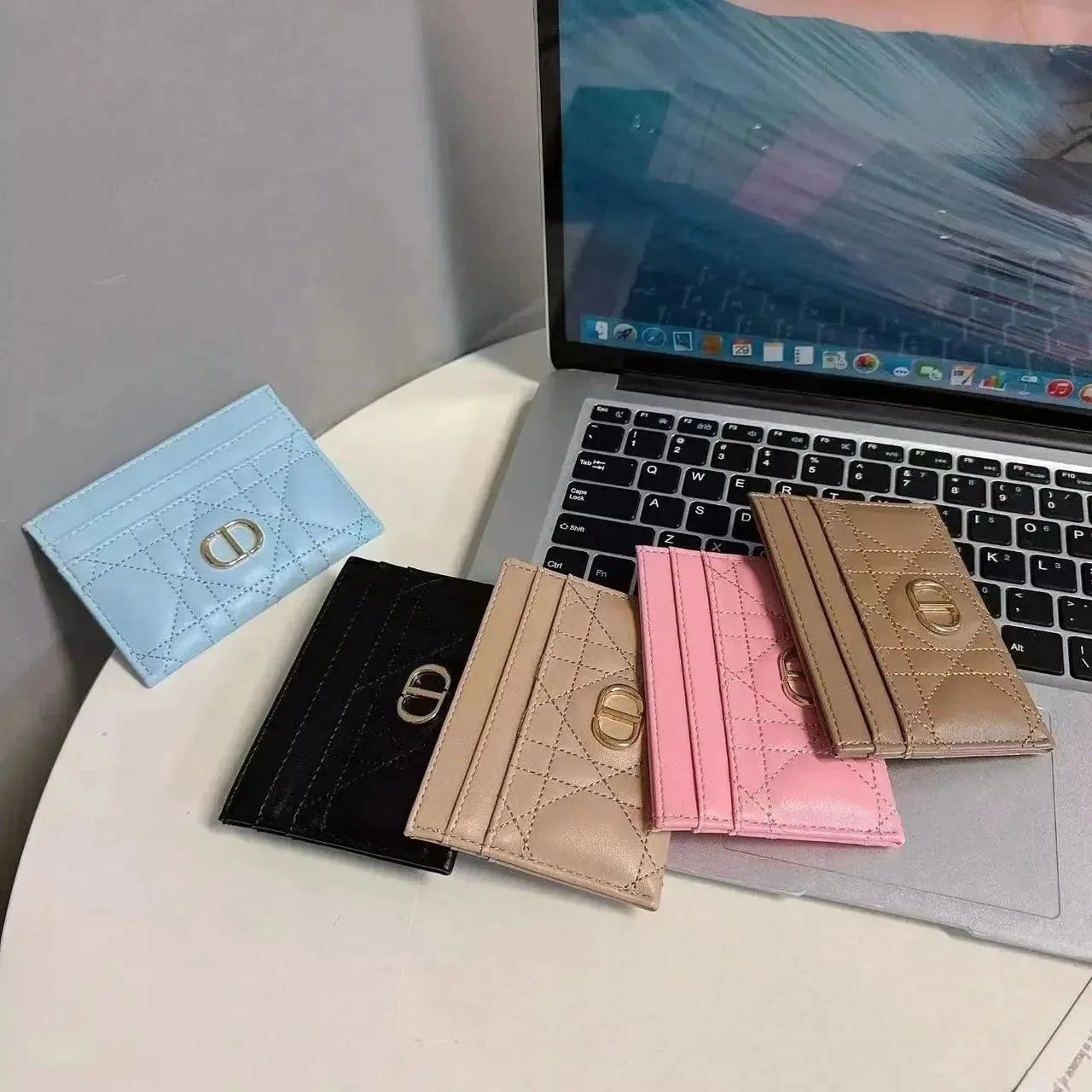 Dior Diorama Card Holder Pink Wallet - 8