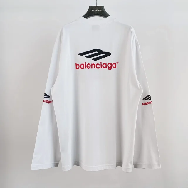 Balenciaga Logo Long-Sleeve T-