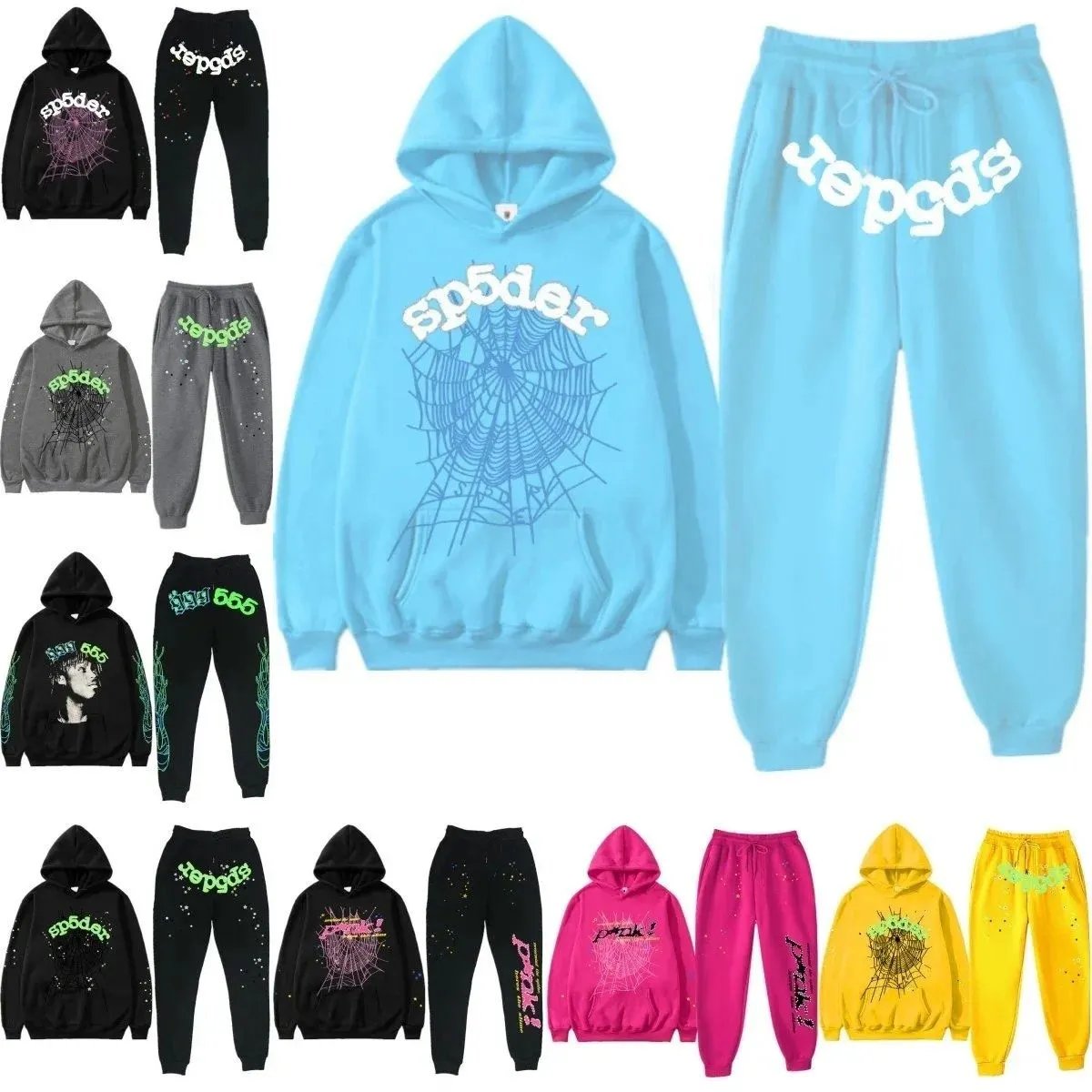 Sp5der Hoodie & Jogger Set [35