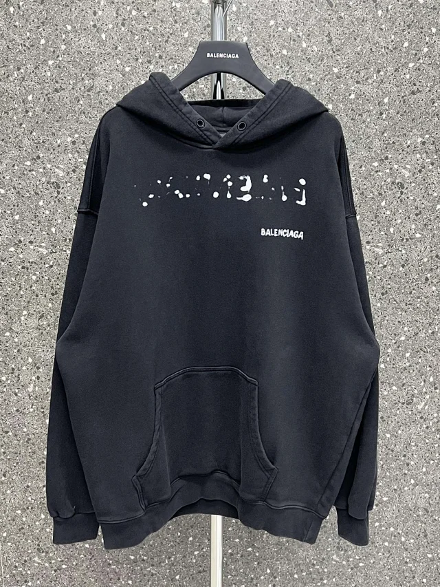 Balenciaga Distorted Logo Hoodie