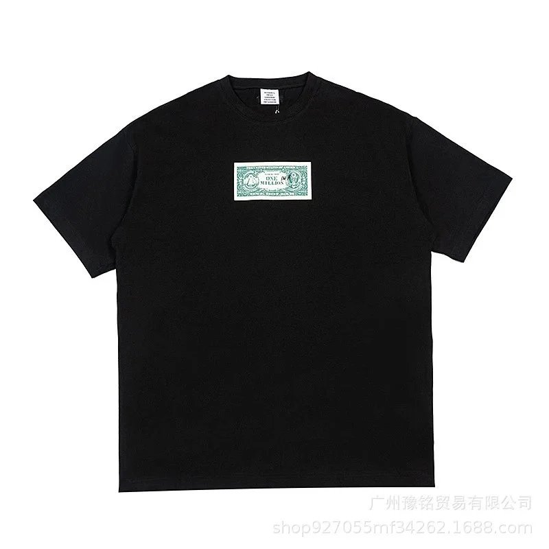VETEMENTS T-Shirts Graphic Slogan T-Shirt — 2305 Black