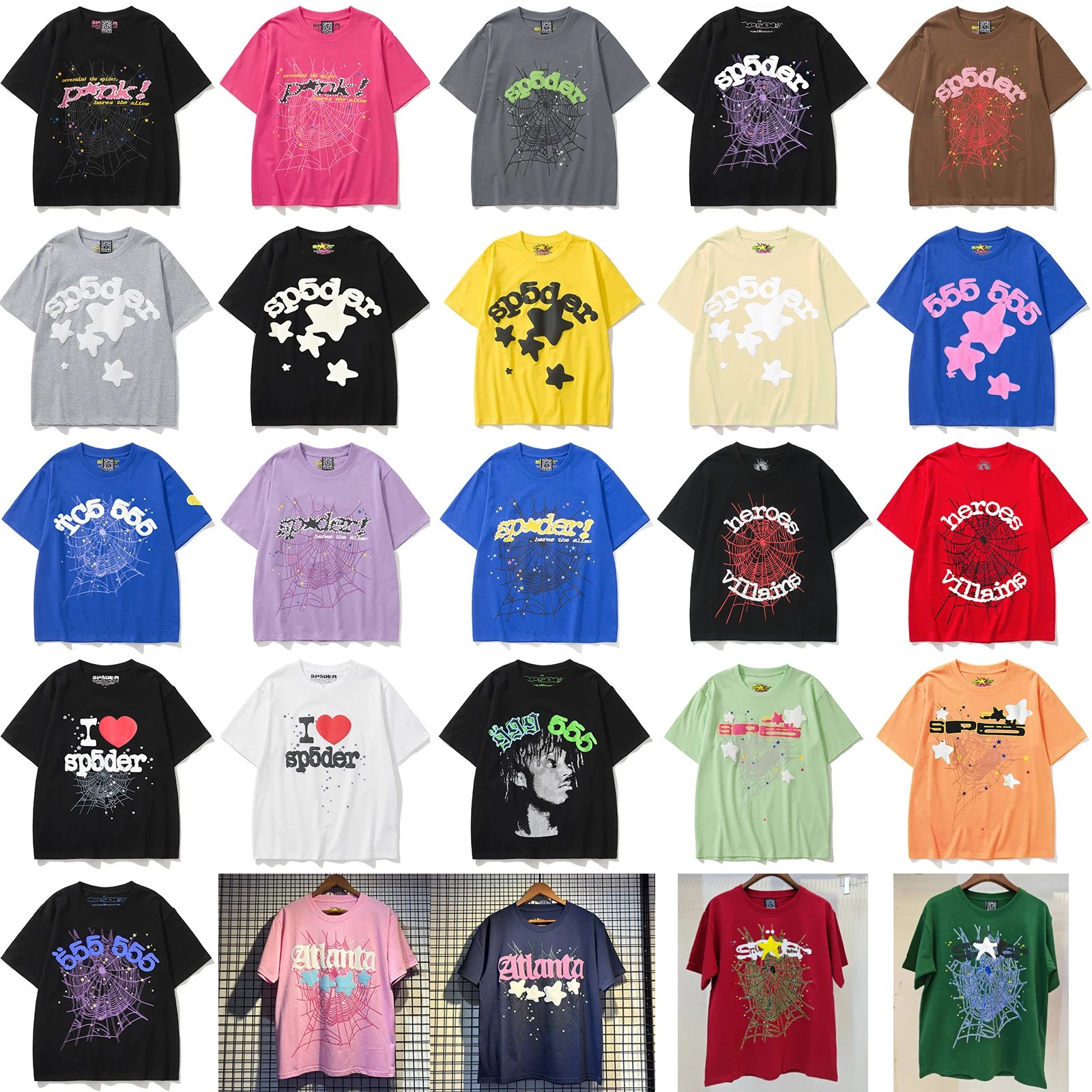 Sp5der Atlanta Print T-Shirt