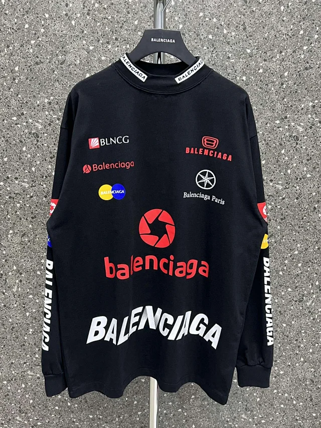 Balenciaga Logo Print Long-Sle