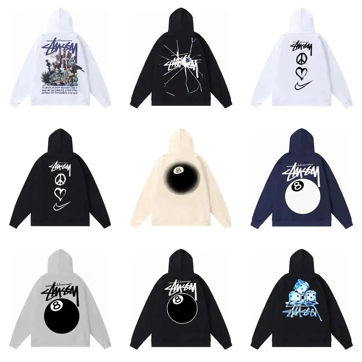 Stussy 8 Ball Hoodie [38 style