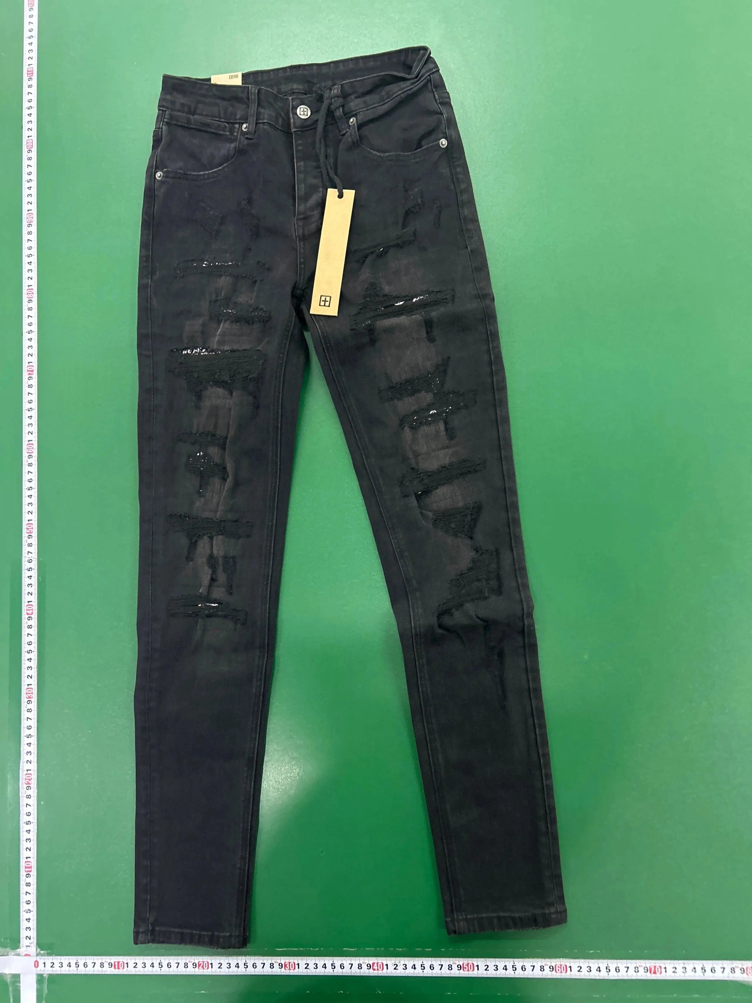 Uniqlo Black Distressed Slim J