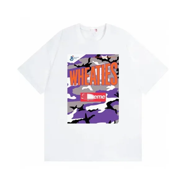 Supreme x General Mills Wheaties Purple Camo T-Shirt - 1
