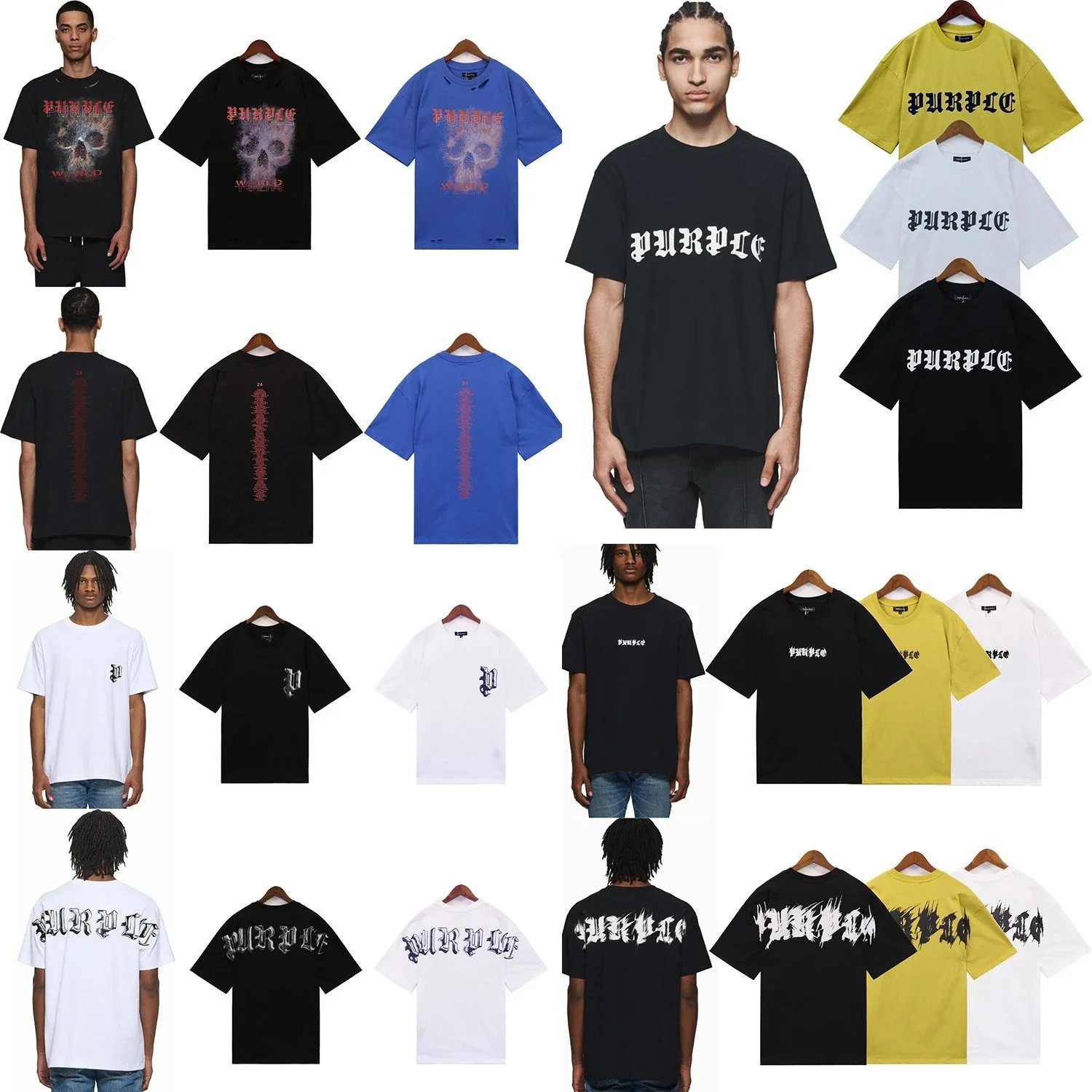 Purple Brand Graphic T-Shirts 