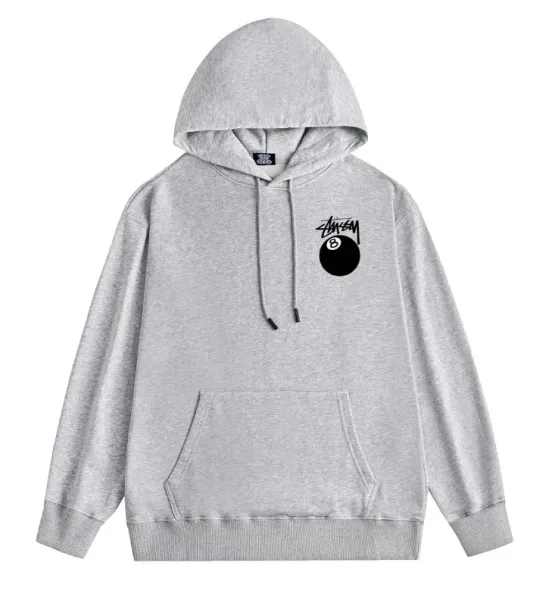 Stussy Peace Sign Logo Black Hoodie - 9