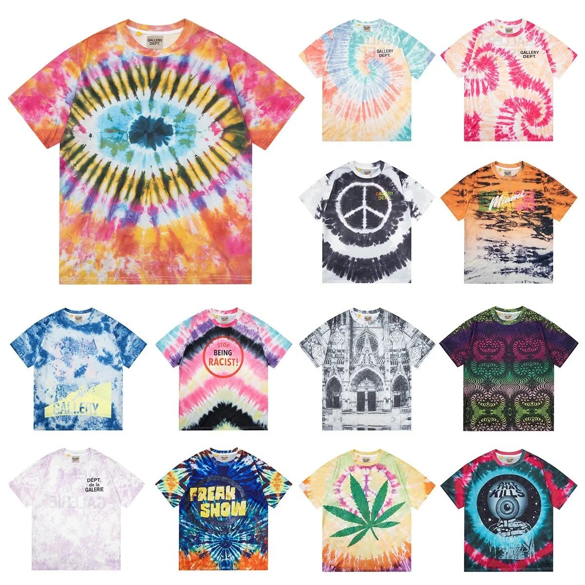 Gallery Dept. Tie-Dye T-Shirts