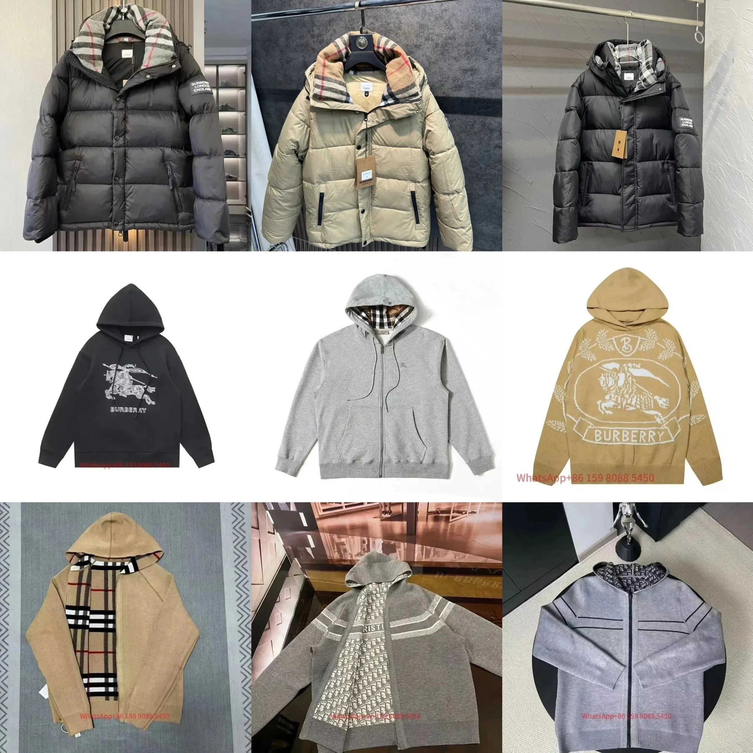Burberry Check Hooded Down Jac