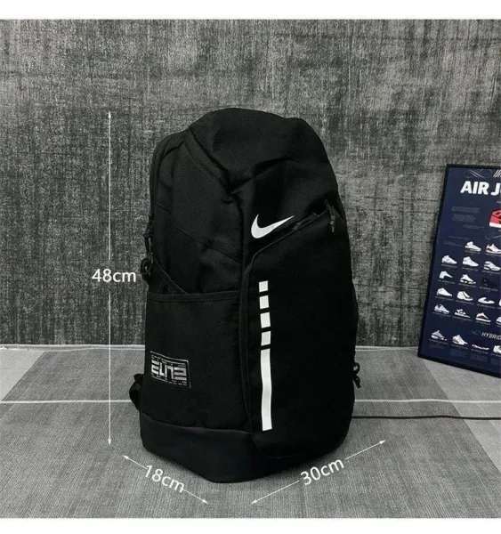 Air Jordan Retro 3 Inspired Backpack Black / Red Elephant Print - 4