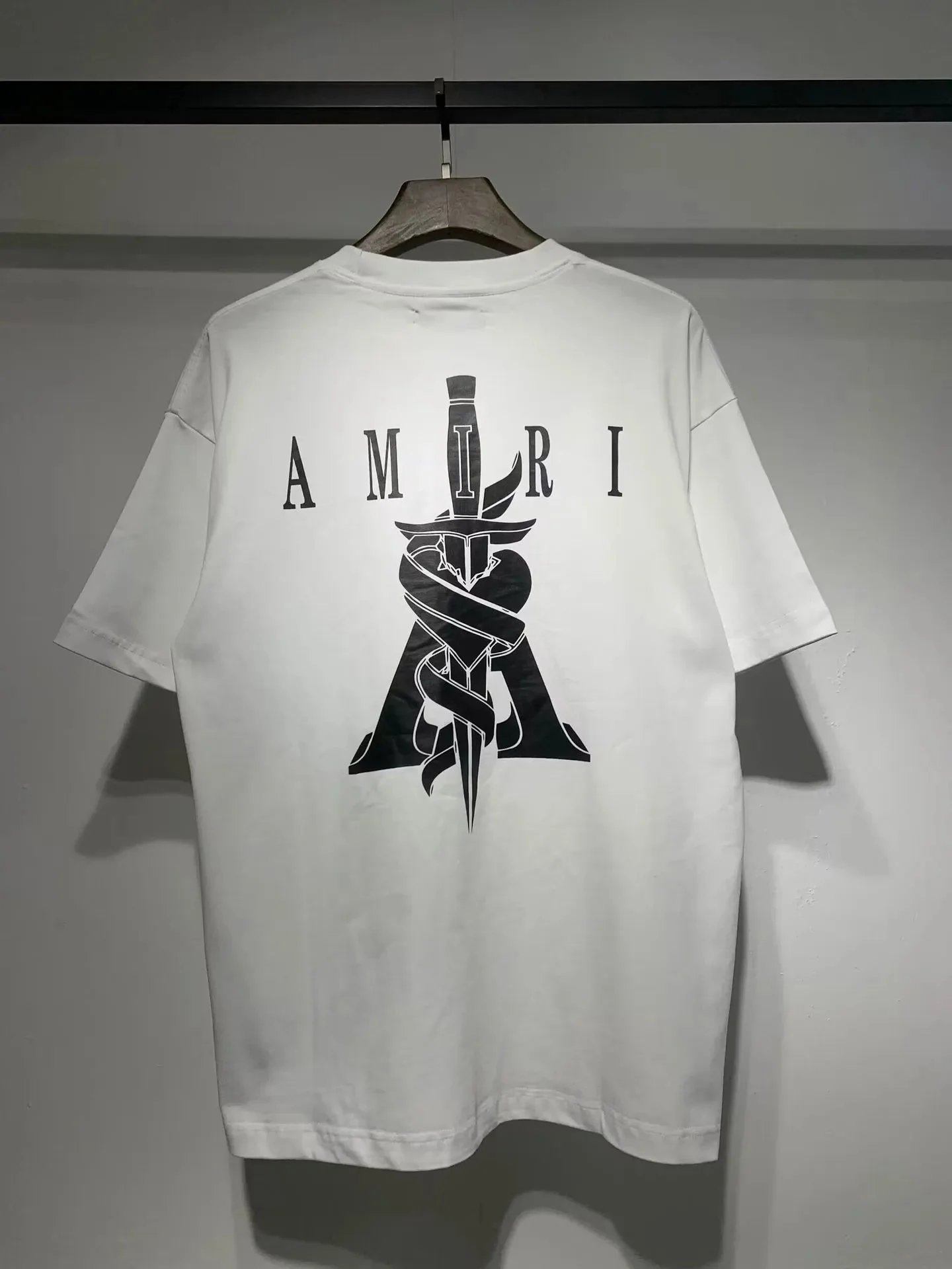 AMIRI T-Shirts Sword Graphic T-Shirt — 667 White