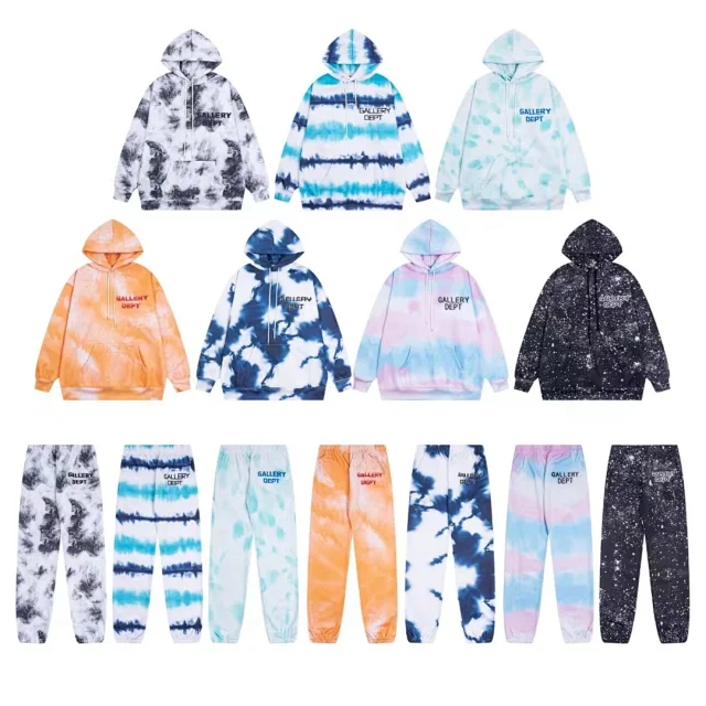 Gallery Dept. Hoodies & Sweatshirts Tie-Dye Logo Pullover Hoodie product detail image 1