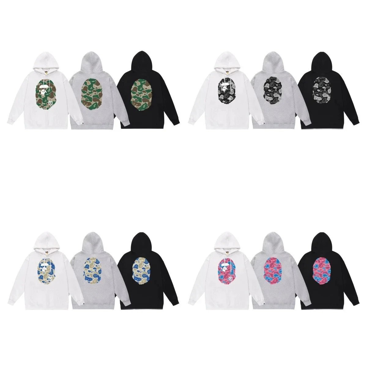 BAPE 1st Camo Ape Head Hoodie 