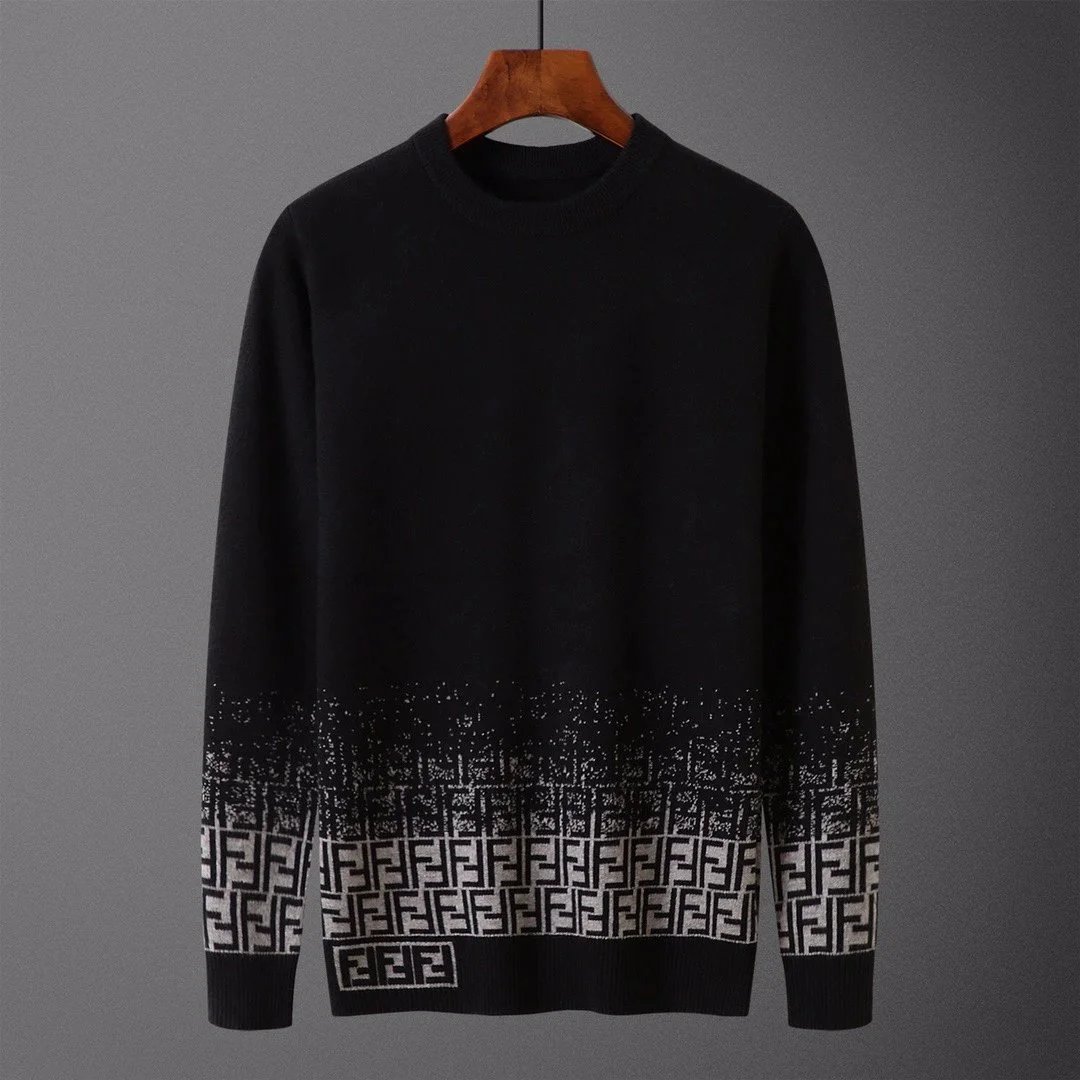 Fendi Knitwear FF Monogram Crewneck Sweater — 1
