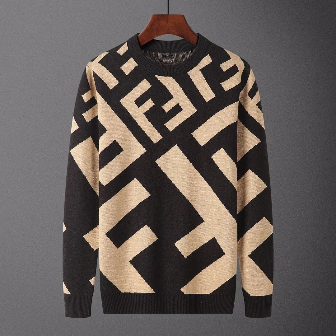 Fendi Knitwear FF Monogram Crewneck Sweater — 7