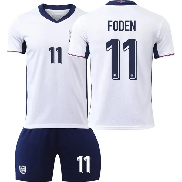England National Team 2024 Away Jersey Set White/Navy - 1
