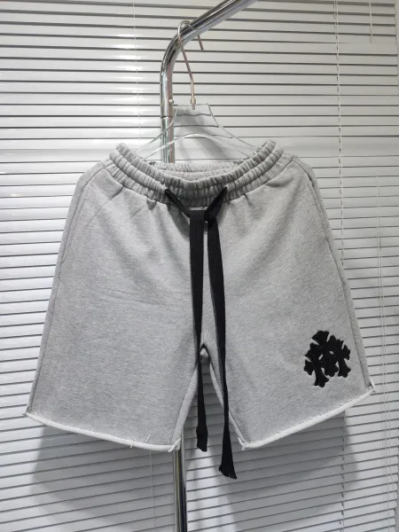 Chrome Hearts Cross Logo Gray Sweat Shorts - 1