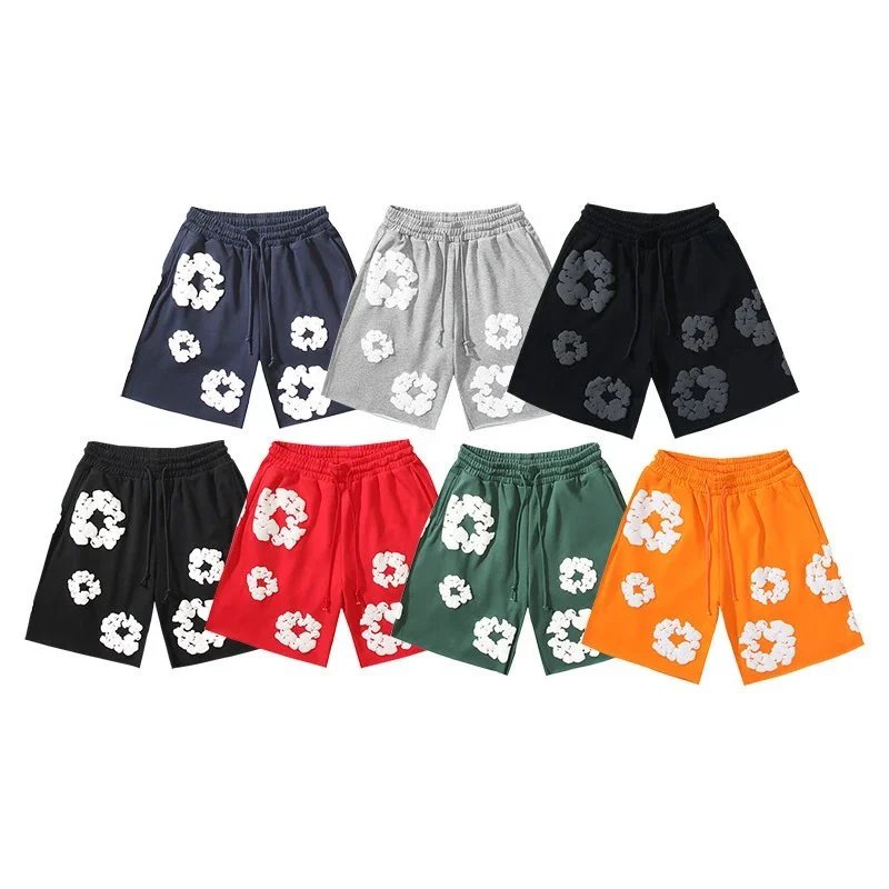 Floral Print Drawstring Shorts