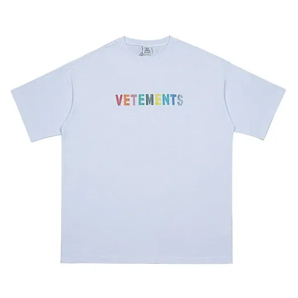 Vetements Rainbow Logo T-Shirt White - 1