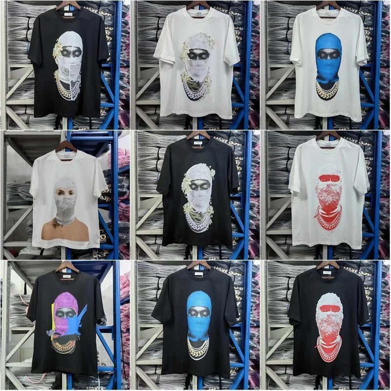 Masked Figure Graphic T-Shirts