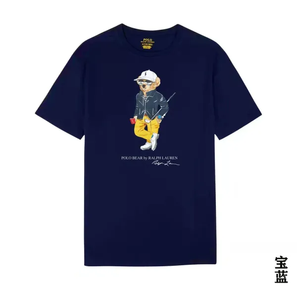 Ralph Lauren Polo Bear Graphic T-Shirt Heather Gray - 26