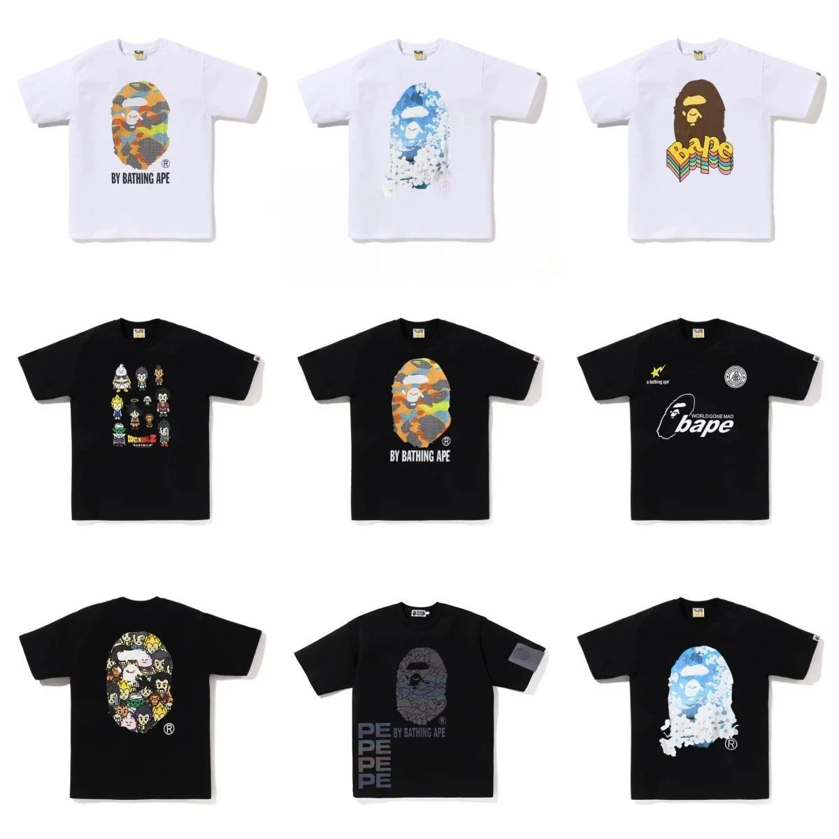 BAPE Ape Head T-Shirts [20 sty