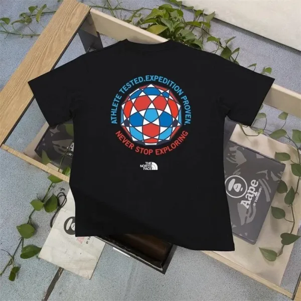 The North Face x Aape Geometric Globe Black T-Shirt - 1
