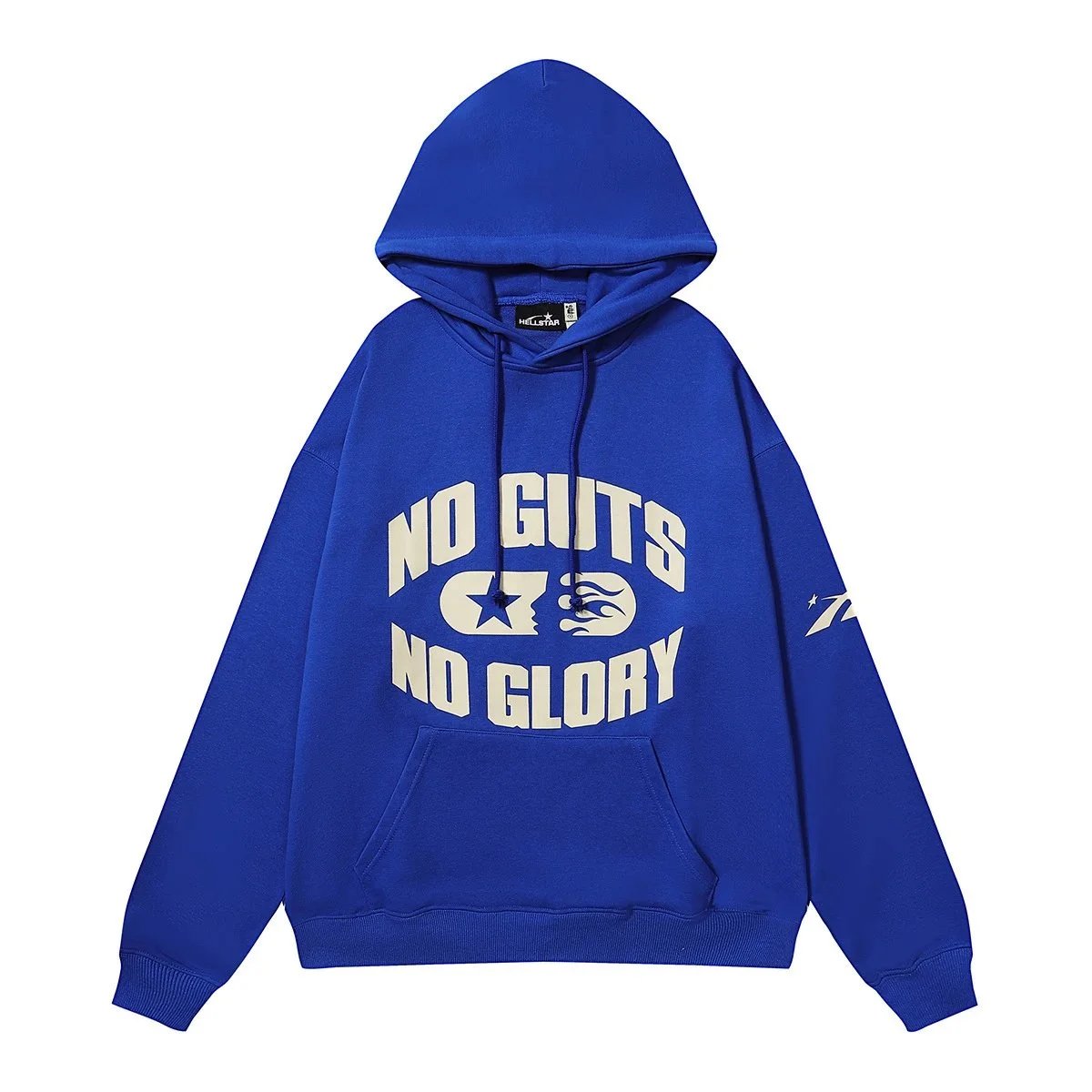 Hellstar Hoodies & Sweatshirts Graphic Pullover Hoodie — Blue hoodie 2223