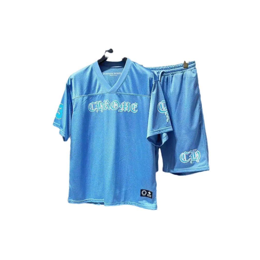 Chrome Hearts Matching Sets Mesh V-Neck Jersey and Shorts Set image 2