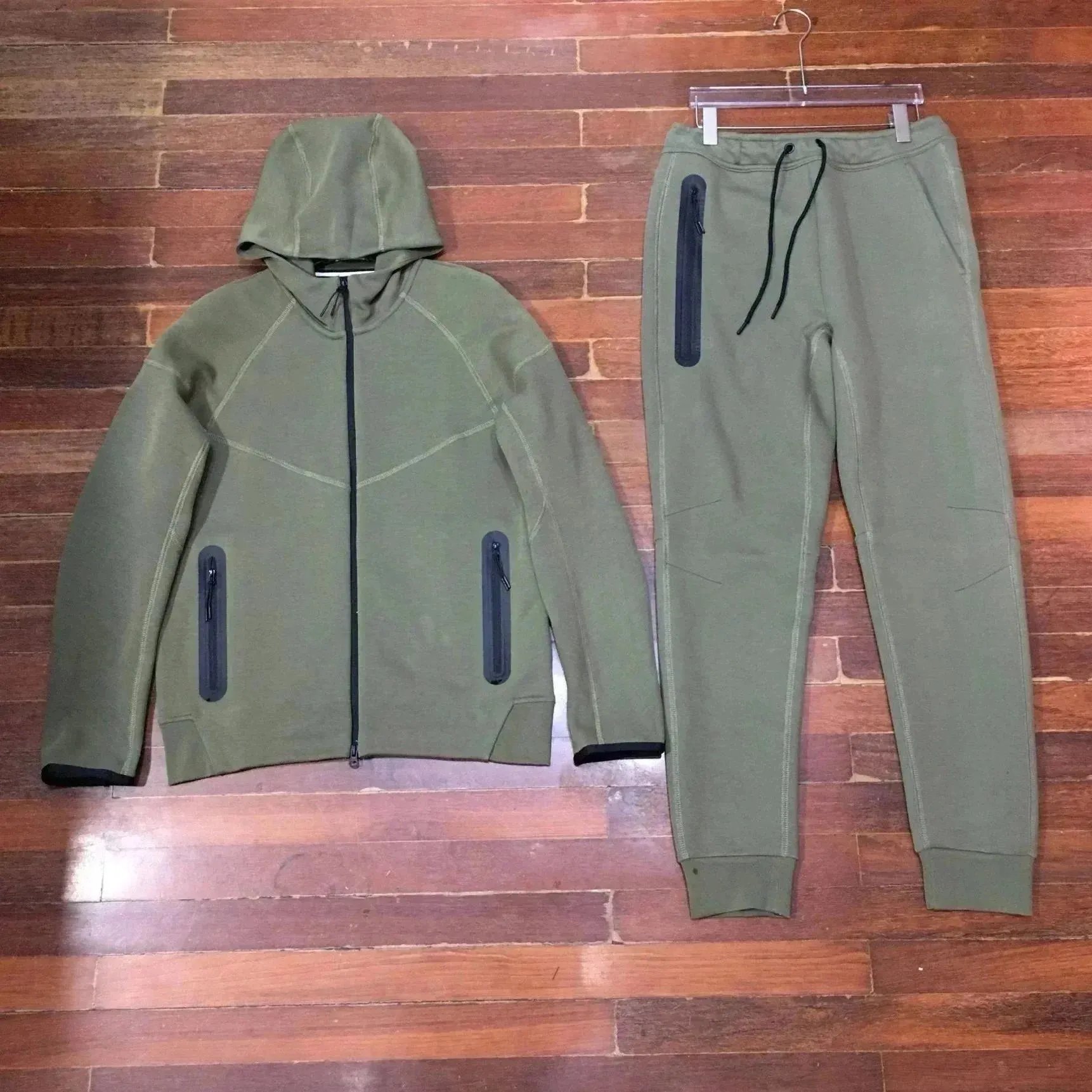 Nike Tech Fleece Full-Zip Hoodie and Joggers Tracksuit - 35