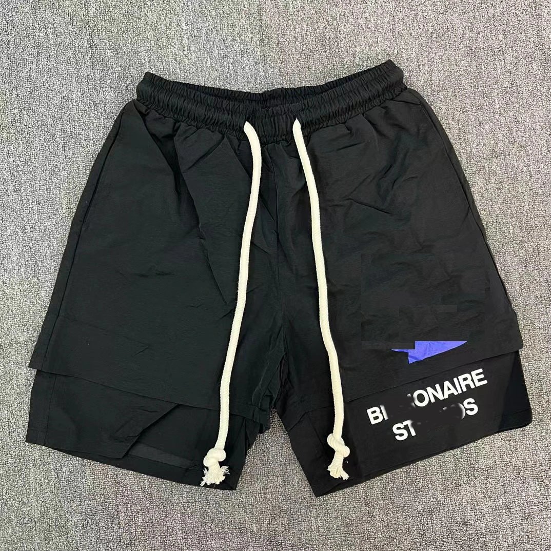 Billionaire Studios Shorts Drawstring Logo — black