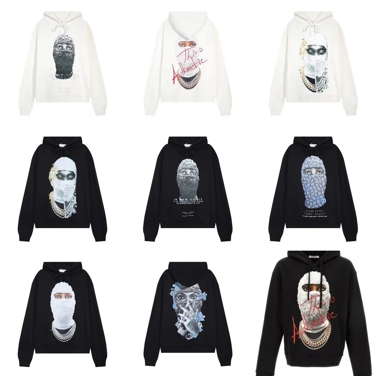 Balaclava Print Hoodies [39 st