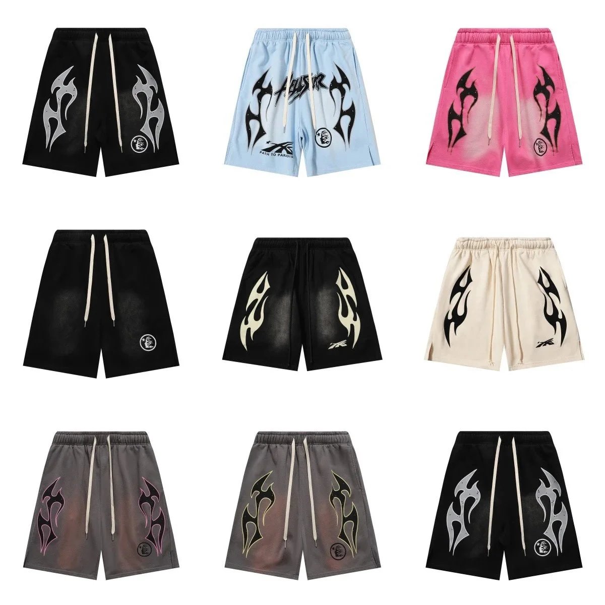 HUSK Flame Print Shorts [34 st