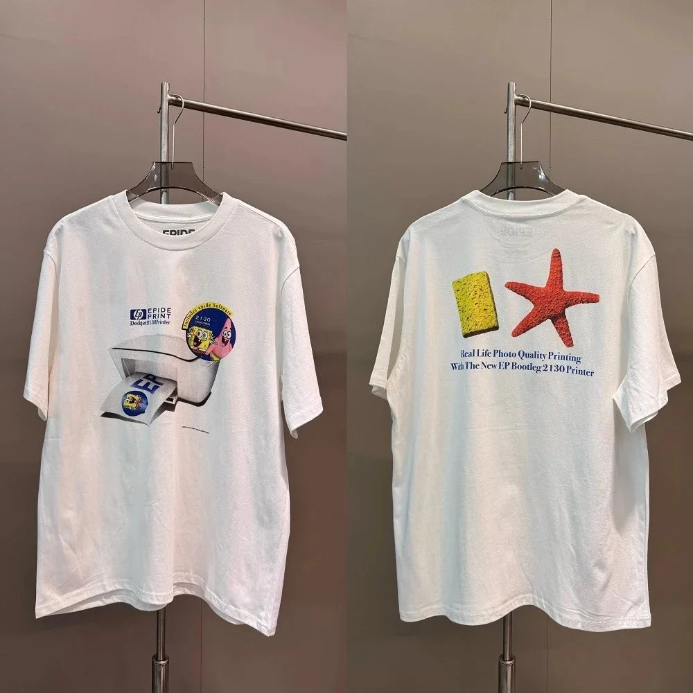 EPIDE x SpongeBob SquarePants Bootleg 2130 Printer Graphic T-Shirt White
