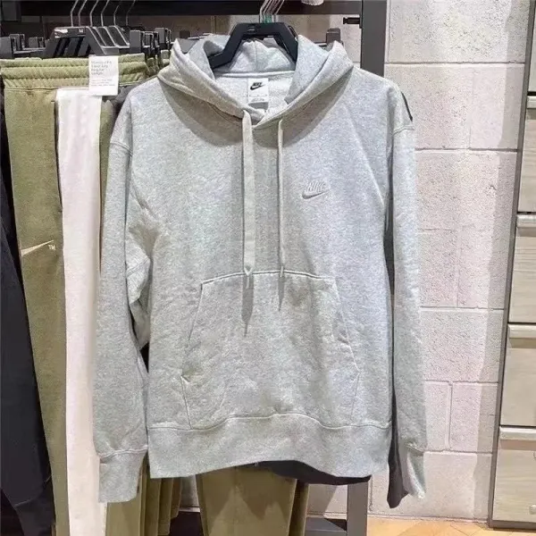 Nike Sportswear Club Fleece Hoodie Gray Hoodie - 1