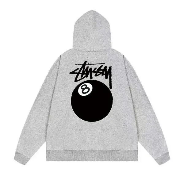 Stüssy 8-Ball Hoodie Gray - 1