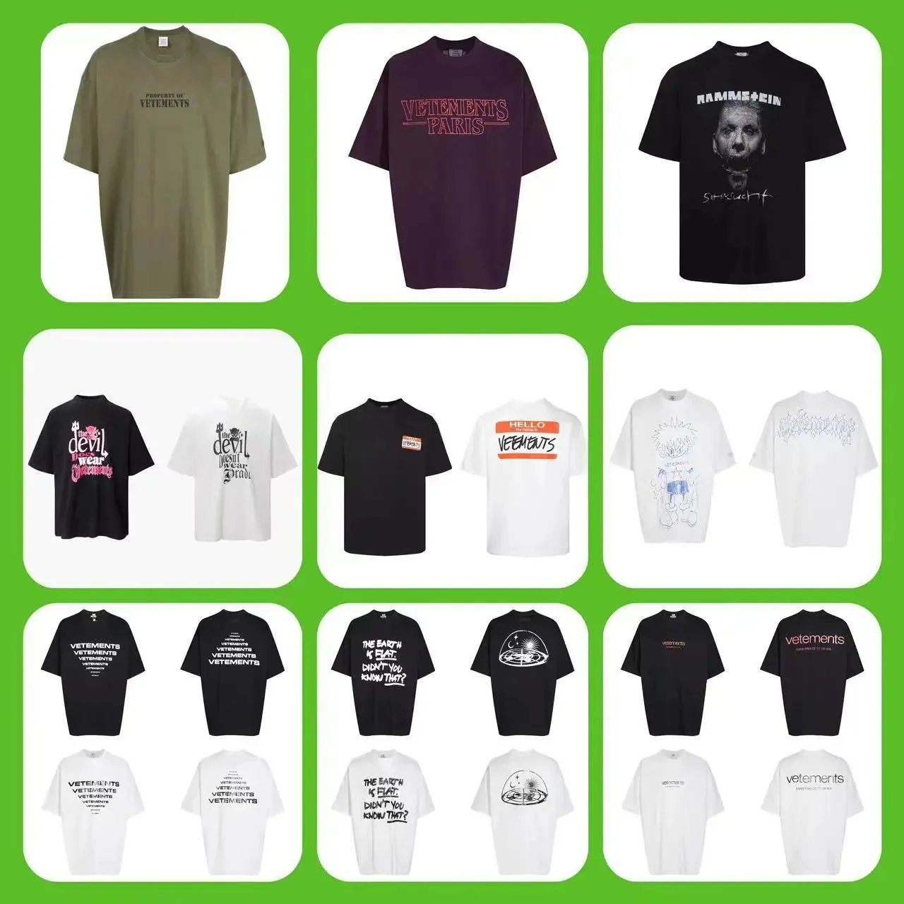 Vetements T-Shirts [40 styles]