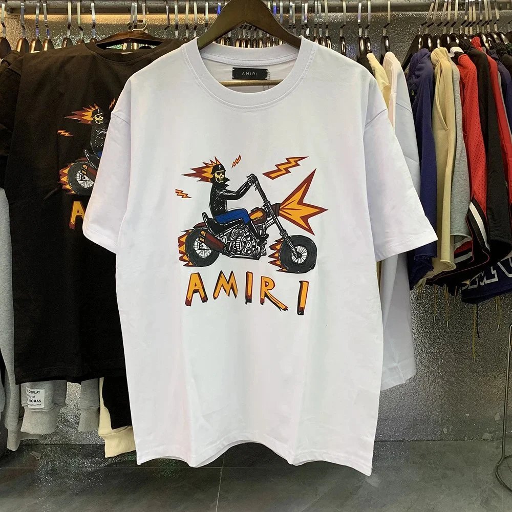 AMIRI T-Shirts Sword Graphic T-Shirt — 917 White