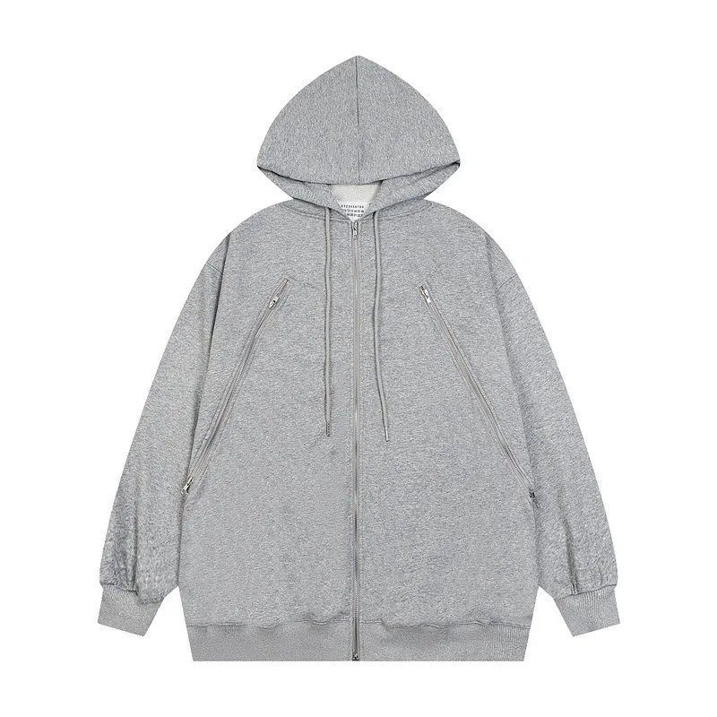 6115 Grey Zip Hoodie