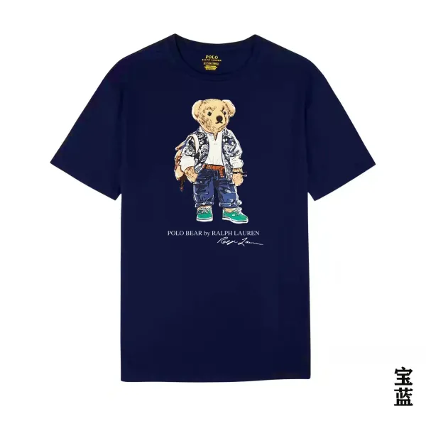 Ralph Lauren Polo Bear Graphic T-Shirt Heather Gray - 14