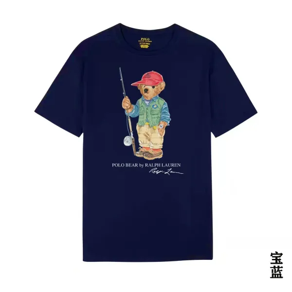 Ralph Lauren Polo Bear Graphic T-Shirt Heather Gray - 32