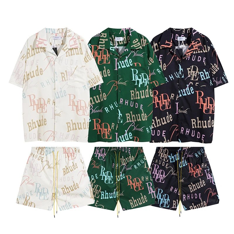 Rhude logo-print short-sleeved