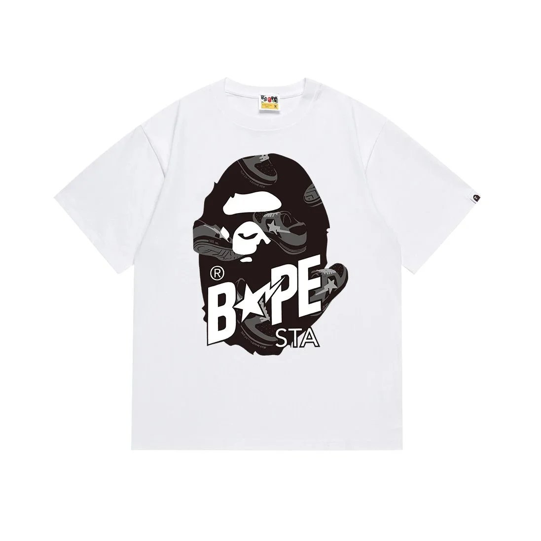 A Bathing Ape T-Shirts graphic logo — 110 white